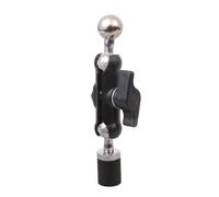 1 / 4inch Thread to 17mm Ball Head Joint Base Double Socket Arm Extension Arm Motorcycle Bike Phone Mount Camera Lighting Photography Gear Adapter