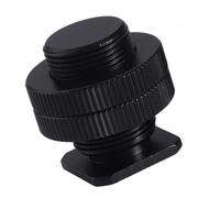 1/4inch To 5/8inch Thread Female To Male Adapter Screws With Double Lock Nut Tripod Mic Cold Shoe Mount DSLR Camera