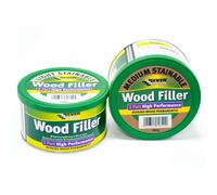 Everbuild 2-Part High Performance Wood Filler - Fast Drying - Weatherproof - Easy to Mix and Apply - Light Stainable - 500g