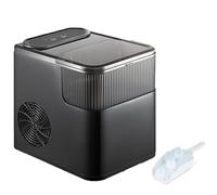 1.4L Ice Maker Machine, Portable Counter Top Ice Cube Maker with Basket and Scoop, 9 Bullet Ice Cubes in 6 Mins, Produces 12kg/24h, One-Touch Control, Automatic Cleaning, Smart Reminders