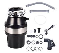 1.4L Under Sink Garbage Disposer, 560W Food Waste Disposal with Air Switch, Garbage Disposal With Anti-Clamping, And Overload Protection, Food Waste Bin Suitable For Kitchen And Sink