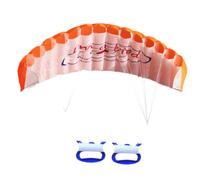 1.4m Dual Line Soft Parafoil Stunt Kite, 140×60cm Frameless Sport Kite with Flying Handles & 4.6ft Cords for Beach Park Outdoor Activities