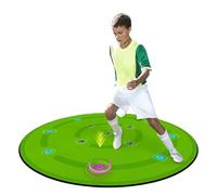 1.4m Football Mastery Mat Agility Training Carpet, Football Skills Mat, 7 Training Modes with 13 Reaction Training Lights, 20h Battery Life for Kids/Adult