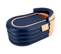 1.4m Inflatable Bathtub for Adults & Kids Inflatable Portable Adult Bath Tub Foldable PVC Inflatable Bath Tubs Foldable Free-Standing PVC Bathtub w Electric Pump (Orange)