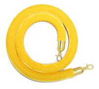1.4m Yellow Velvet Rope Ber for Events, Theater Queue ment, Crowd Control Velvet Rope for Grand Openings & Red Carpet Use