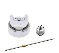 1.4mm/1.7mm/2.0mm Nozzle Replacement Kit for HVLP Spray Gun - Stainless Steel Air Cap & Nozzle Set for H-827 & Compatible Spray Guns - Sturdy Spray Paint Repair Accessories Kit (1.4mm)