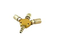 1/4''NPT Quick Connector Style 3-WAY MANIFOLD Coupler Air Hose Coupling Pneumatic Tools Type IDGTTLDF