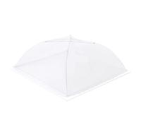 1-4PC Food Covers Mesh Foldable Kitchen Tent Dome Net Umbrella Picnic Protect Dish Cover Accessories Mesh Food Cover(White-43x43cm,1PC)