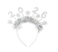 1/4pcs 2026 Glitter Numbers Headbands, Star Color Strip Design, Christmas and New Year's Eve Party Decoration for Adults Kids