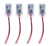 1-4pcs DC3-24V Microwave Penetrating Small Motion Sensor Switch - Automatically turns on the light, with a 30-second delay. Suitable for closets and corridors. Transparent color model. (4PCS)