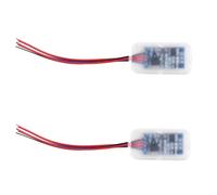 1-4pcs DC3-24V Microwave Penetrating Small Motion Sensor Switch - Automatically turns on the light, with a 30-second delay. Suitable for closets and corridors. Transparent color model. (2PCS)