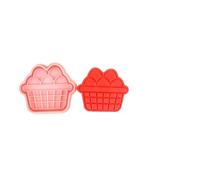 1/4Pcs Easter Rabbit Biscuit Mold Plastic Bunny Egg Cookie Cutter Stamp Embosser Easter Party Fondant Cake Baking Decoration