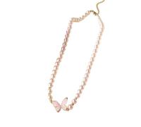 1/4pcs Elegant Jewelry Set Butterfly Pendant Imitation Pearl Necklace Earring Set for Women Girl Jewelry Accessories