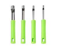 1/4Pcs Fruit Corer Remover Stainless Steel Apple Cutter Fruit Vegetable Seeds Corer Pitter Multi-Function Fruits Pitter Set Easy Twist Core Seed Remover Pear Apple Corers Pitters for Kitchen Tool