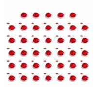 1~4PCS Mini Santa Claus Hat Christmas Xmas Holiday Lollipop Top Topper Cover For Festival Christmas Decoration For Home-red 40pcs