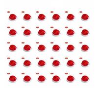 1~4PCS Mini Santa Claus Hat Christmas Xmas Holiday Lollipop Top Topper Cover For Festival Christmas Decoration For Home-red 30pcs