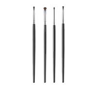 1/4Pcs Small Angle Precise Detail Eyeshadow Brush Soft Horse Hair Eyelid Highlighter Up Silkworm Brushes Eyes Make Lying Makeup