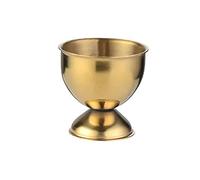 1/4Pcs Stainless Steel Egg Cups Egg Display Holders Kitchen Egg Stands Soft Boiled&Hard Boiled Egg Tray Kitchen Tool(gold-1pcs)