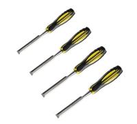 1/4pcs Woodworking Chisel Set Chrome Vanadium Alloy Steel Carving Mouth Trimming Home Tool DIY(10 12 16 20mm)