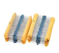 1/4W Metal Film Resistor Kit 130 Types 1 Ohm to 3 Megaohms 20 pcs per Value 2600 pcs for Lab Workbench and Teaching (Bagged)