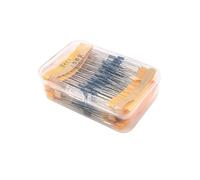 1/4W Resistor kit (10Ω~1MΩ) Metal film Resistor 30 Value assortment set,0.25W Resistors 10 OHM 100 OHM 1K 10K 100K BIANMTSW(220R - 100pcs)
