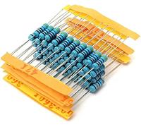 1/4W Resistors 0.25W 1Percent 30 Values Metal Film Resistor Kit 10R-1M Colored Ring Resistor Pack Resistor Specialised accessories (Size : 600pcs)