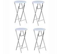 1/4x Bar Tables with MDF Tabletop Foldable Bistro Desk Multi Colours vidaXL