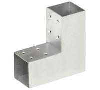 1/4x Post Connectors Galvanised Metal Wood Multi Shapes Multi Sizes vidaXL
