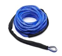 1/4''x50' Truck Boat Emergency Replacement Car Outdoor Accessories Synthetic Winch Rope Cable ATV UTV 7700lbs Towing Rope(Blu)
