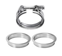 1.5" 1.75'' 2'' 2.25'' 2.36'' 2.5'' 3'' 3.5'' 4'' 5'' 6.0"' stainless steel standard V Band clamp with flat Flanges assembly(57mm 2.25inch)