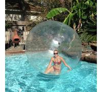 1.5/1.8/2/2.5m Inflatable Water Walking Ball Pvc Water Balloon, Walk on Water Ball, Roll Ball Inflatable Zorb Ball, With Electric Air Pump and Zipper 1.8m