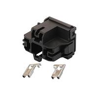 1/5/10/20/50 Sets 3 Pin dark Wiring Plug Socket Automobile Female Connector With Terminal Compatible With Accord Civic H4 Headlight Base(50 sets)
