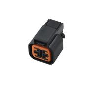 1/5/10/20/50/Sets 4 Pin Electrical Plastic dark Wiring Plug Auto Waterproof Male Female Connector With Terminal Seal Rubber(4p female,50 SETS_4P)