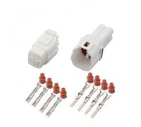 1/5/10/20/50Sets 4 Pin MT090 Sealed Motorcycle Connector Housing Automotive Black White Wiring Plug 6180-4771 6188-0004(WHITE,50 sets)