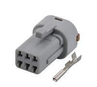 1/5/10/20/Sets 6 Pin Automotive Grey Plug Waterproof Harness Male Female Connector Compatible With La~d R~ver Rage Rover Vol~o Door Handles(6p female,10 SETS_6P)
