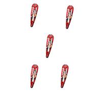 1/5/10/20pcs Floral Pattern Hair Clips For Girls Northeast Metal Hair Bullet Ponytail Buns Hair Clips