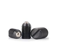 1/5/10/20pcs M4 M5 M6 M8 M10 M12 12.9 Grade Slotted Spring Ball Plunger Grub Point Set Screw Bolt(5pcs,M12x20)