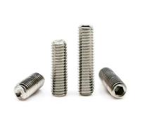 1/5/10/50pc M2 M2.5 M3 M4 M5 M6 M8 M10 M12 M16 DIN916 304 Stainless Steel Hex Hexagon Socket Cup Point Grub Bolt Set Screw(25mm,10pcs M10)