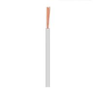 1/5/10M White Single Core PVC Sheathed Flexible Copper Cable Wire RV 22 20 18 17 15 13 11 9 7 AWG Electronic Wire Signal Extension Cable(5 meter,13AWG 2.5MM)