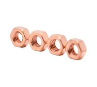 1/5/10pc Red Copper Hexagonal Nut/Locking Screw Cap M3 M4 M5 M6 M8-M30(5pcs M12)