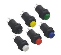 1/5/10pcs 12mm Self Locking Latching Push Button Switch, ON Off Mini Round Panel Mount, AC 250V 1.5A 125V 3A(7mm,10pcs)