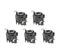 1/5 / 10Pcs 3 Conductor Receptacle Female Panel Mount 1/4 6.35MM Solder 7Pin Right Angled Equipment Accessories Noise Suppression