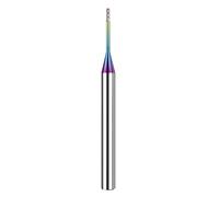 1/5/10pcs 3 Flute 1mm 1.5 3mm Aluminum Deep Groove Tungsten Steel Milling Cutter DLC Colorful Coating Woodworking Tools CNC Router Bits(10 pcs,D2.5XH10XD4X50)