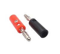 1/5/10Pcs 4mm Banana Plug Solderless Connector, Red Black Speaker Audio Adapter for Amp Receiver DIY