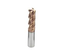 1/5/10PCS HRC55 4F Carbide End Mills Coated Router Bit For Metalworking Lathe Cutter Tungsten Steel CNC Milling Cutter Flat End Mill(D6xD6x30x100L,10Pcs HRC55 4F)