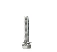 1/5/10pcs M4 M5 M6 M8 M10 M12 304 Stainless Steel External Hex Hexagon Head Screw Flat Washer Spring Gasket Assemble Bolt(35mm,1pc M12)