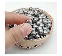 1/5/10Pcs Solid Stainless Steel M4 Threaded Half-hole Steel Balls Outer Dia 12/12.7/14/15/16/17mm for industrial use(1Pcs,17mm)