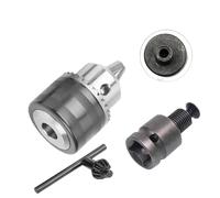 1.5-13mm Converter 1/2"-20 Key Drill Chuck Thread Quick Change Adapter 1/4" Hex Impact Driver Wrench Bit Connecting Rod(Chuck Square B)