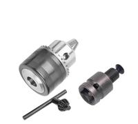 1.5-13mm Converter 1/2"-20key Drill Chuck Thread Quick Change Adapter 1/4" Hex Impact Driver Wrench Bit Connecting Rod(Chuck Square B)
