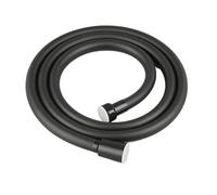 1.5/2.0/3.0/4.0 M High Pressure Shower PVC Smooth Hose with Anti-Twist Brass Connections Universal Replacement Kink Four Color for Plumbing Bathrooms(Black,200cm)